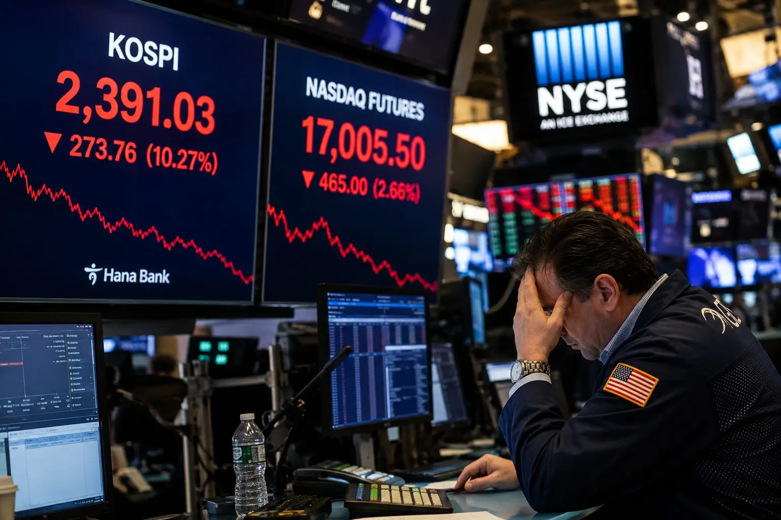 Nasdaq futures slide as chip rout hits Micron and Kospi