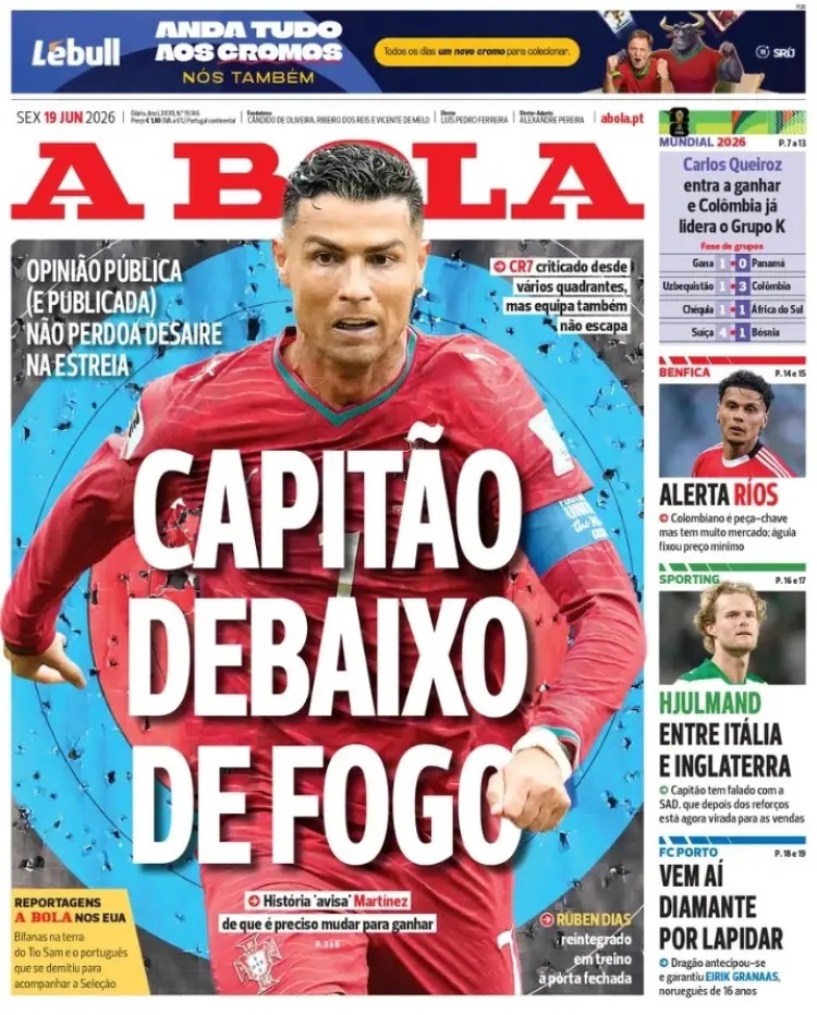 Ronaldo starting debate fuels Portugal tension after opening draw